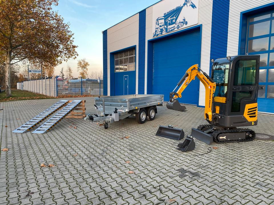Minibagger BK950KS im Komplettpaket mit Kippanhänger und Auffahrrampen *INKL.19% MWST*BERGER KRAUS*SOFORT!* - Mini excavator: picture 2 Minibagger BK950KS im Komplettpaket mit Kippanhänger und Auffahrrampen *INKL.19% MWST*BERGER KRAUS*SOFORT!* - Mini excavator: picture 2