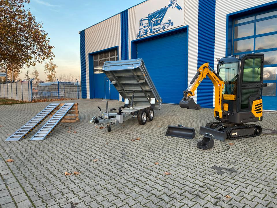 Minibagger BK950KS im Komplettpaket mit Kippanhänger und Auffahrrampen *INKL.19% MWST*BERGER KRAUS*SOFORT!* - Mini excavator: picture 3 Minibagger BK950KS im Komplettpaket mit Kippanhänger und Auffahrrampen *INKL.19% MWST*BERGER KRAUS*SOFORT!* - Mini excavator: picture 3