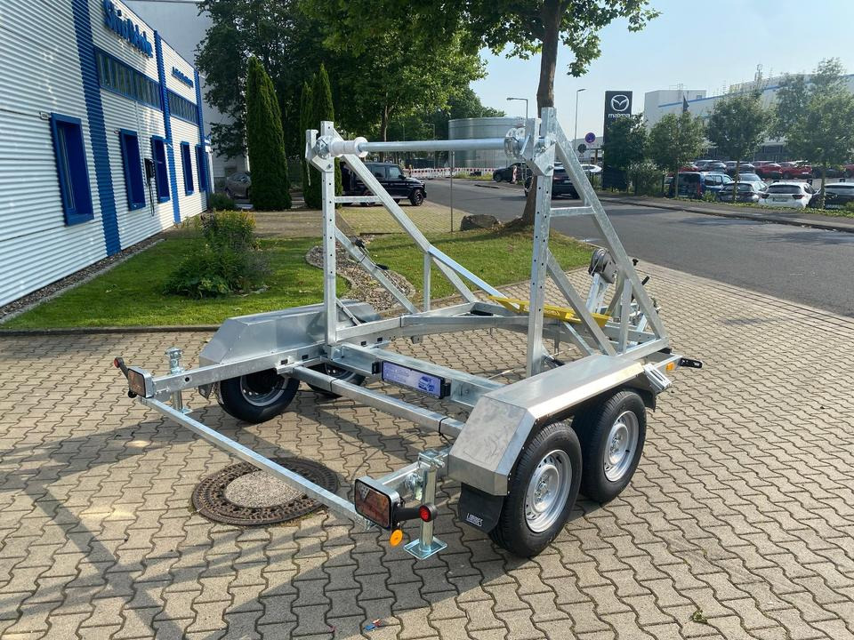 Cable drum trailer Vermietung / Kabelanhänger 3500KG / Nutzlast 2825KG / Kabeltrommel-Anhänger / Glasfaser/ 1 Woche: picture 6