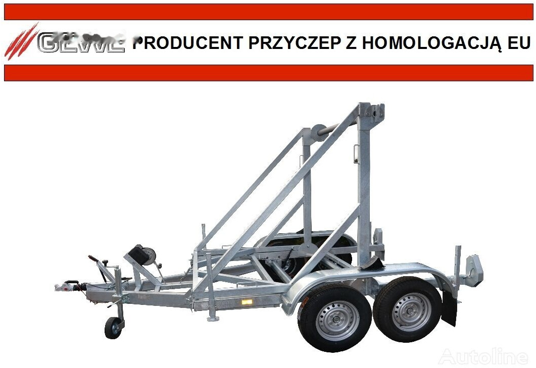 New Cable drum trailer Gewe Przyczepa kablowa P3500 D/1 do przewozu bębnów kablowych: picture 9