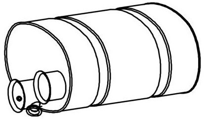 Katalysator SCR Euro 4/5 VOLVO B9, B12 - Dinex 80392 20703415 - Catalytic converter for Truck: picture 2 Katalysator SCR Euro 4/5 VOLVO B9, B12 - Dinex 80392 20703415 - Catalytic converter for Truck: picture 2