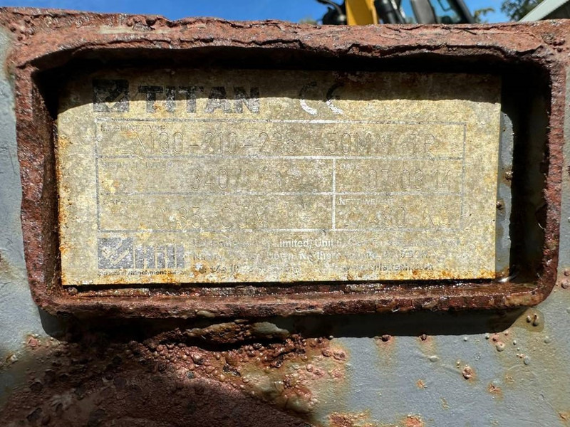 Titan Hitachi ZX180-210-225 bucket 80mm pins 0,35m3 - Bucket for Construction machinery: picture 5 Titan Hitachi ZX180-210-225 bucket 80mm pins 0,35m3 - Bucket for Construction machinery: picture 5