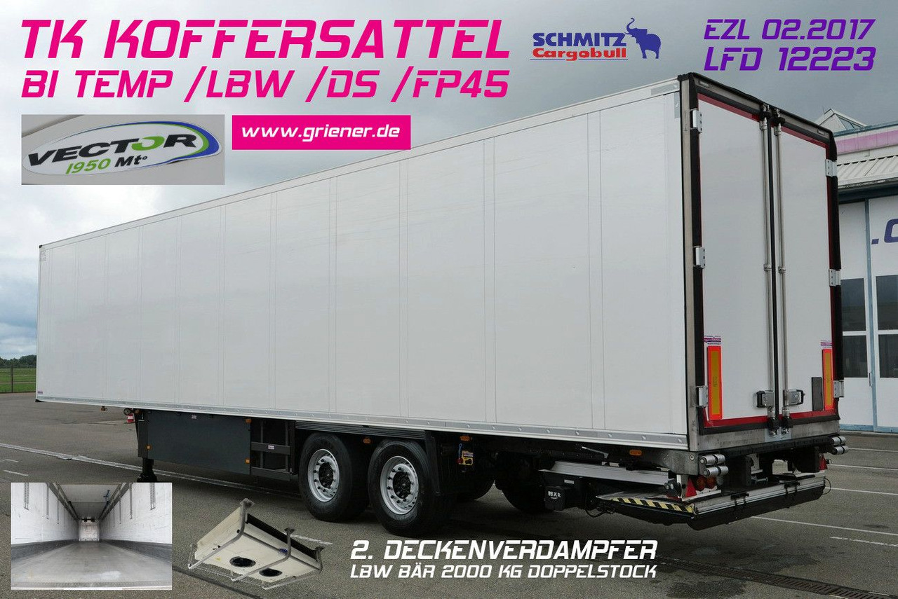 Schmitz Cargobull SKO 18 /BI TEMP / LBW BÄR / FP45 /VECTOR 1950 MT - Refrigerator semi-trailer: picture 1 Schmitz Cargobull SKO 18 /BI TEMP / LBW BÄR / FP45 /VECTOR 1950 MT - Refrigerator semi-trailer: picture 1