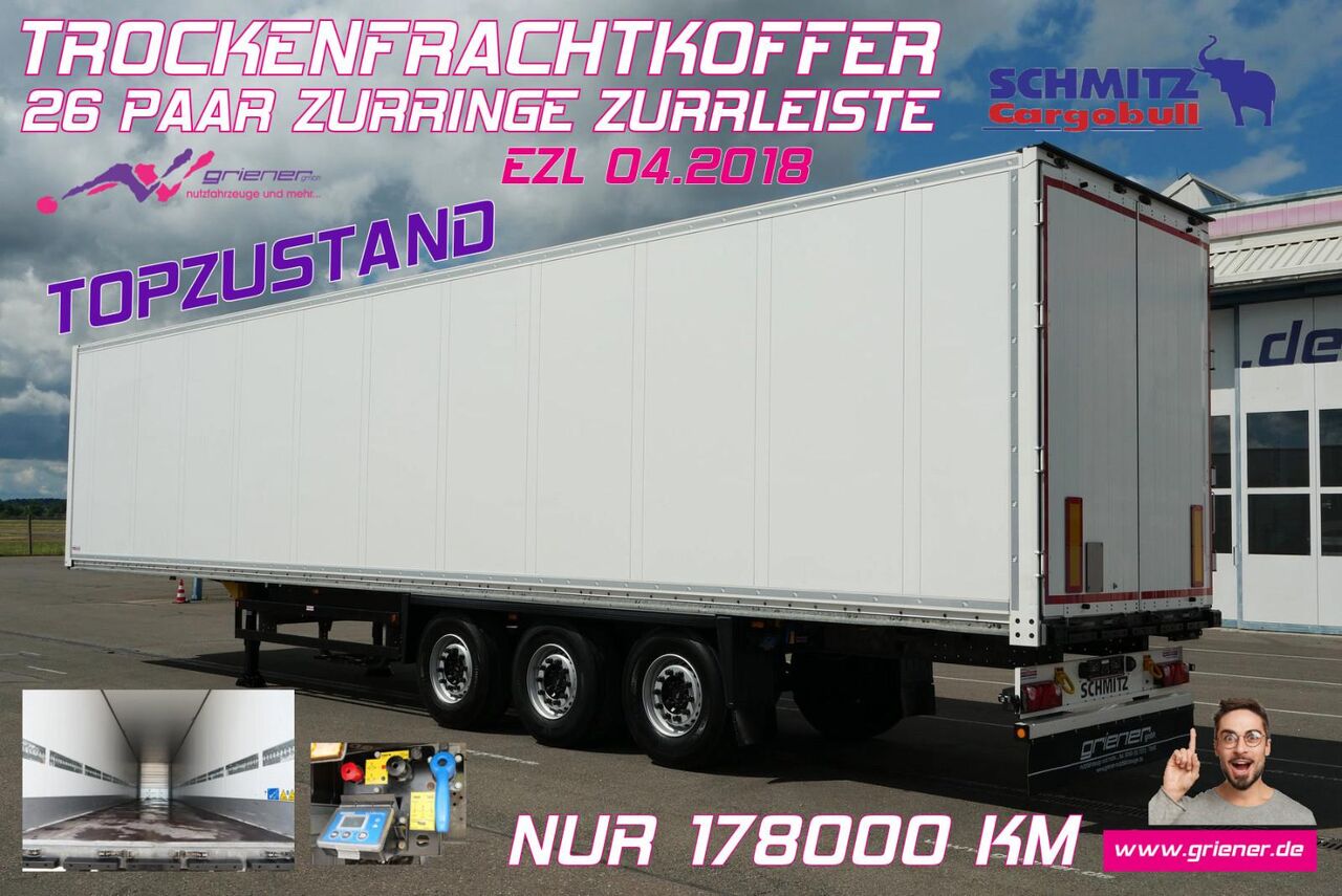 Schmitz Cargobull SKO 24/ ZURRLEISTE /26 p. ZURRINGE LASI code xl - Closed box semi-trailer: picture 1 Schmitz Cargobull SKO 24/ ZURRLEISTE /26 p. ZURRINGE LASI code xl - Closed box semi-trailer: picture 1