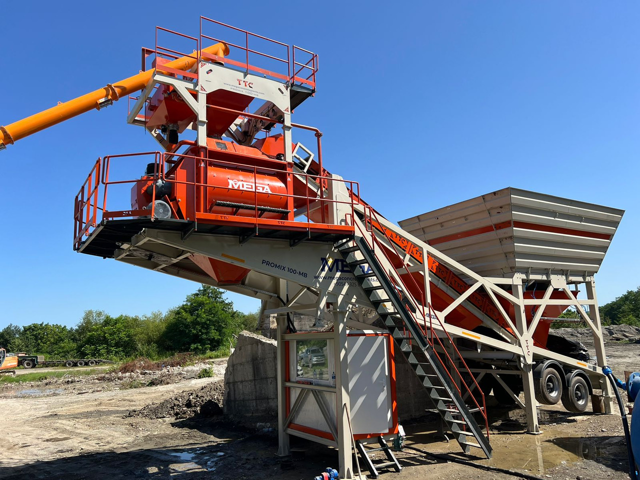 MEGA Mobile Concrete Plant Promix-100.MB - Concrete plant: picture 1 MEGA Mobile Concrete Plant Promix-100.MB - Concrete plant: picture 1
