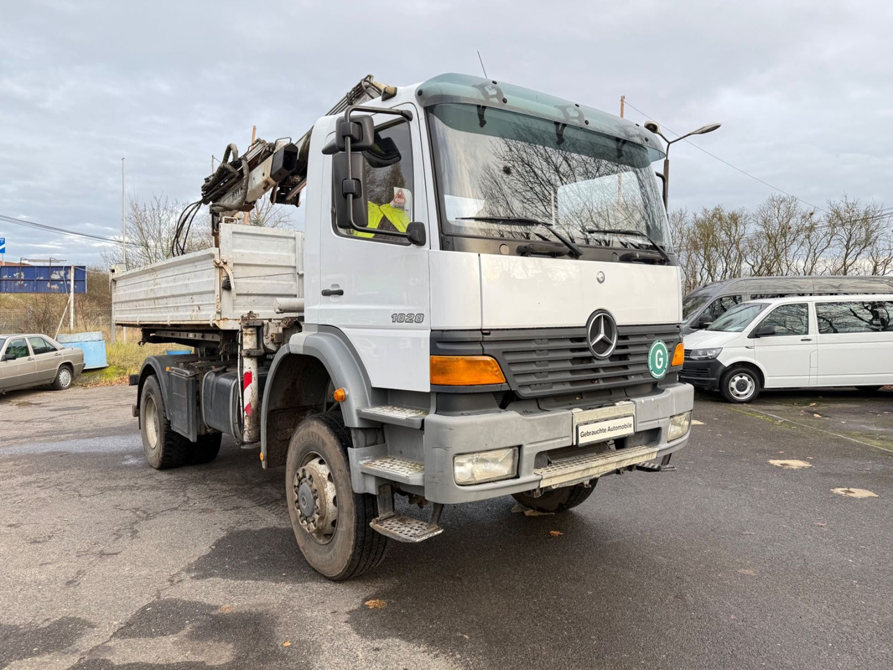 Mercedes-Benz Atego 1828 4x4 Kipper-Kran Atlas - Tipper, Crane truck: picture 3 Mercedes-Benz Atego 1828 4x4 Kipper-Kran Atlas - Tipper, Crane truck: picture 3