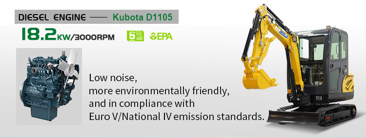 New Mini excavator Shandong Rippa Machinery Group Co., Ltd. R330-Global stocking Rapid delivery-Kubota engine-Cab-Air Conditioner ; CE certification: picture 12