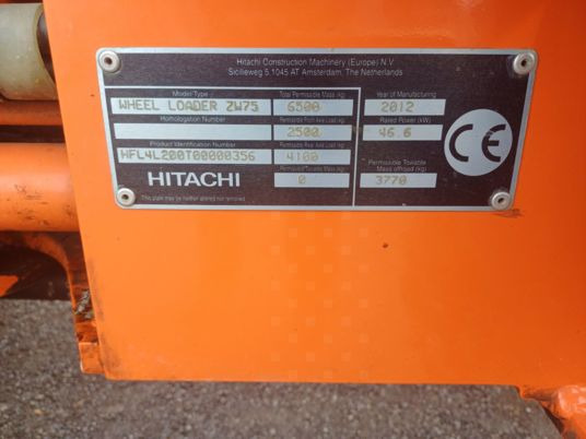 Hitachi zw75 - Skid steer loader: picture 5 Hitachi zw75 - Skid steer loader: picture 5