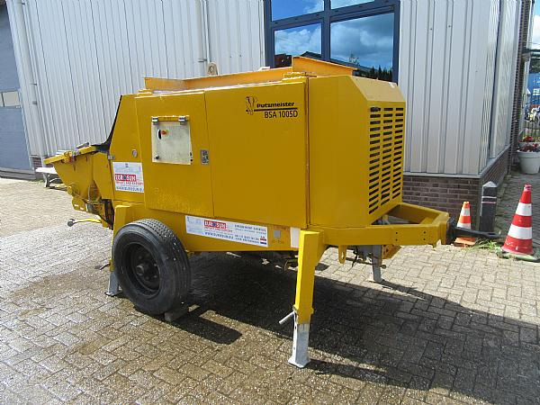2014 PUTZMEISTER BSA 1005 DC- concrete pump. - Stationary concrete pump: picture 2 2014 PUTZMEISTER BSA 1005 DC- concrete pump. - Stationary concrete pump: picture 2