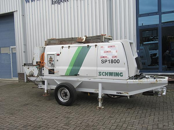2015 SP 1800 D4 125 KW trailer static pump - Stationary concrete pump: picture 1 2015 SP 1800 D4 125 KW trailer static pump - Stationary concrete pump: picture 1
