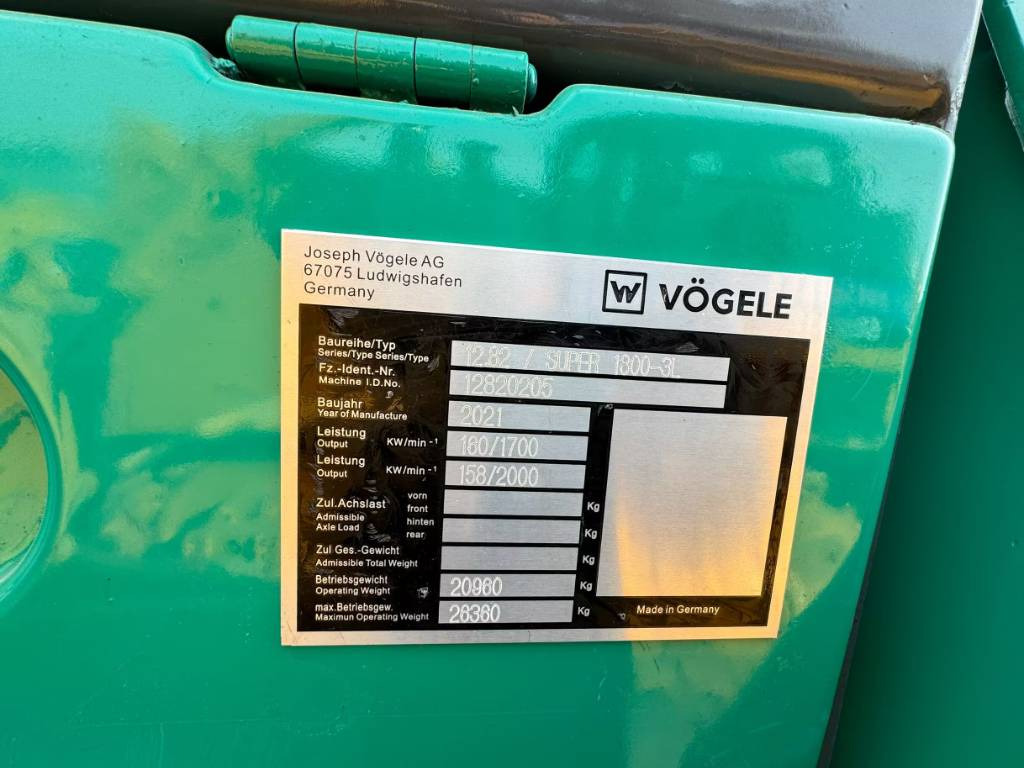 Vögele 1800-3 - Asphalt paver: picture 4 Vögele 1800-3 - Asphalt paver: picture 4