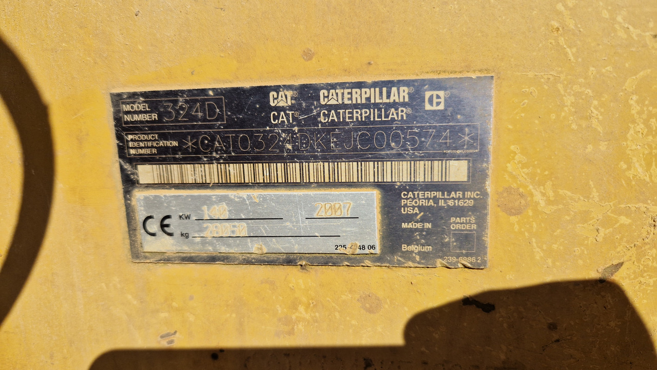 CAT 324 D Zustand gut, deutsche Maschine 8016h original - Crawler excavator: picture 3 CAT 324 D Zustand gut, deutsche Maschine 8016h original - Crawler excavator: picture 3