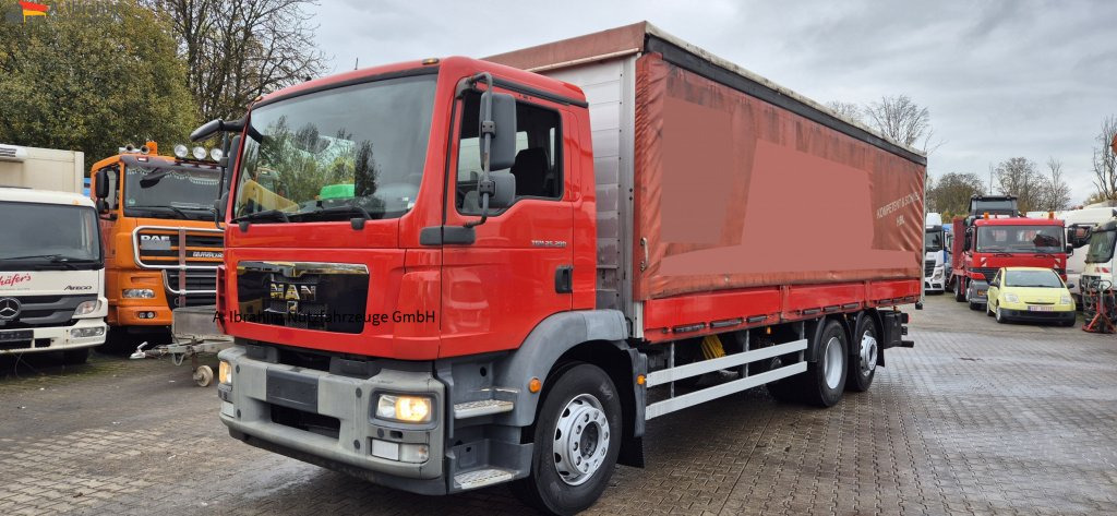 MAN 26.290 6x2 Pritsche Plane Schiebeplane, Edscha, 8.00 m Ladefläche - Curtainsider truck: picture 1 MAN 26.290 6x2 Pritsche Plane Schiebeplane, Edscha, 8.00 m Ladefläche - Curtainsider truck: picture 1