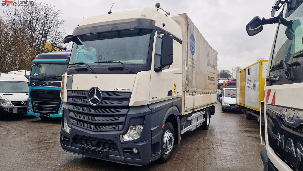 Mercedes-Benz 1845 Retarder Klima, Kühlschrank Edscha, Retarder, LBW, Zustand gut - Curtainsider truck: picture 1 Mercedes-Benz 1845 Retarder Klima, Kühlschrank Edscha, Retarder, LBW, Zustand gut - Curtainsider truck: picture 1