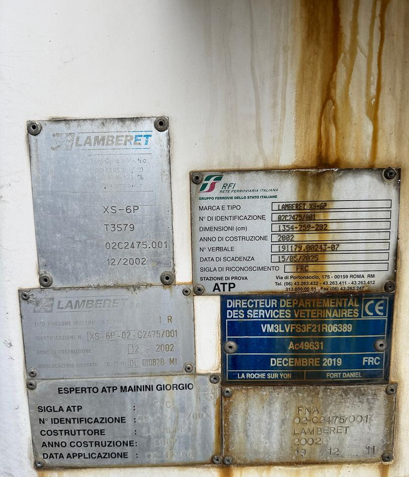 SEMIRIMORCHIO FRIGO LAMBERET - 2002 - Refrigerator semi-trailer: picture 5 SEMIRIMORCHIO FRIGO LAMBERET - 2002 - Refrigerator semi-trailer: picture 5
