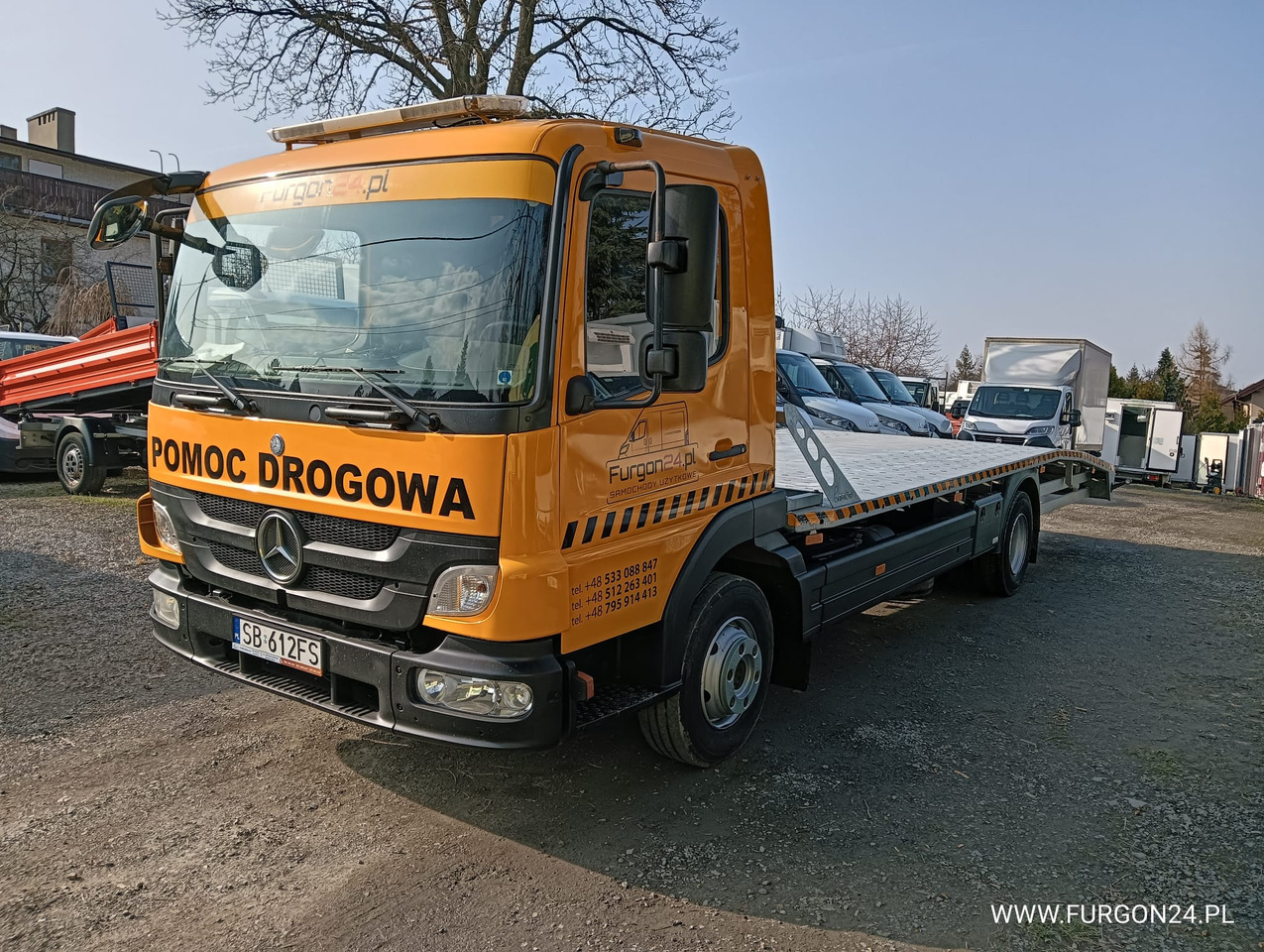 MERCEDES ATEGO 1018 POMOC DROGOWA LAWETA NR 665 - Autotransporter truck: picture 1 MERCEDES ATEGO 1018 POMOC DROGOWA LAWETA NR 665 - Autotransporter truck: picture 1