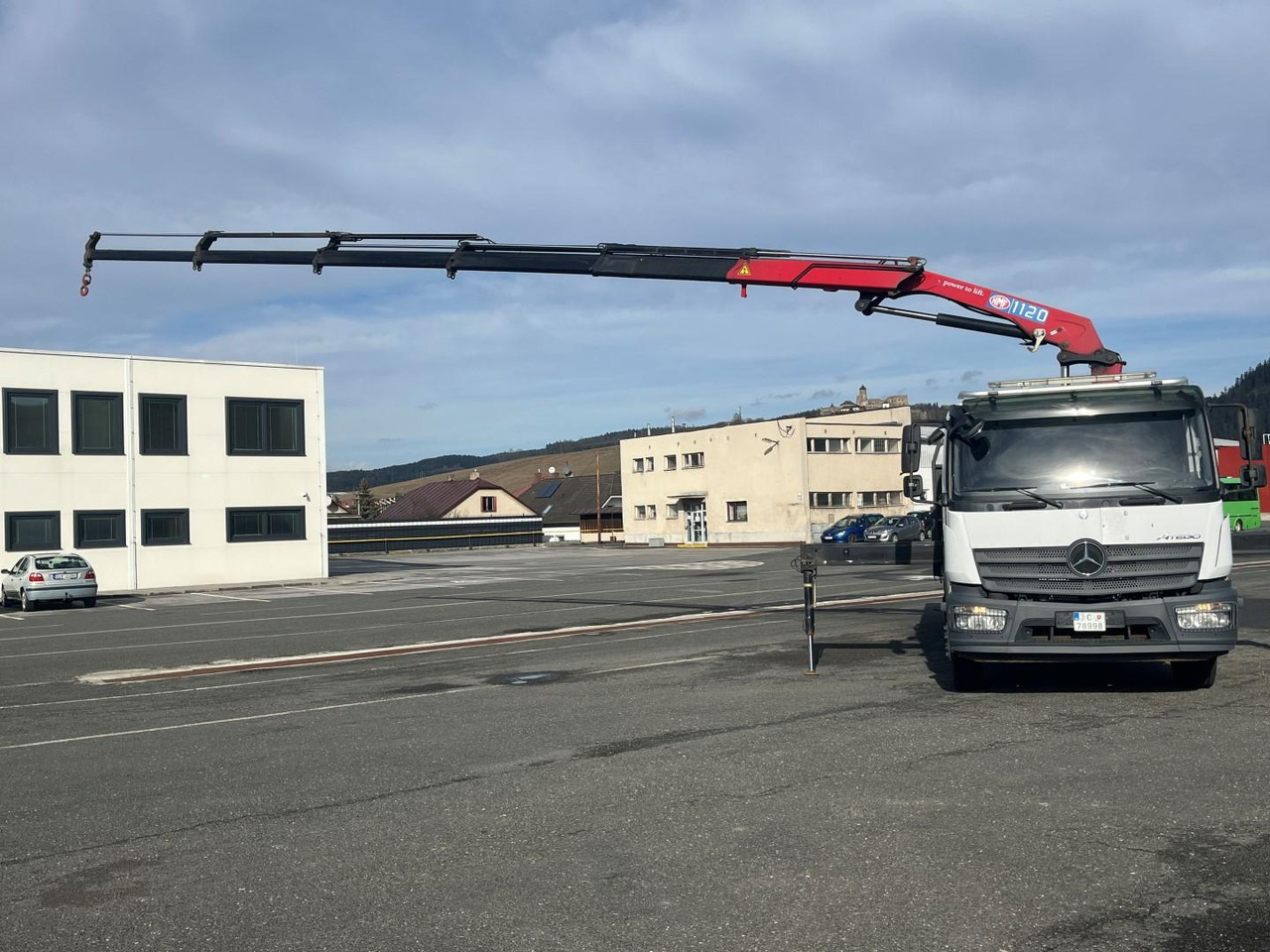 Dropside/ Flatbed truck, Crane truck Mercedes truck ATEGO, 1527, Crane HMF 1120 - K5: picture 14