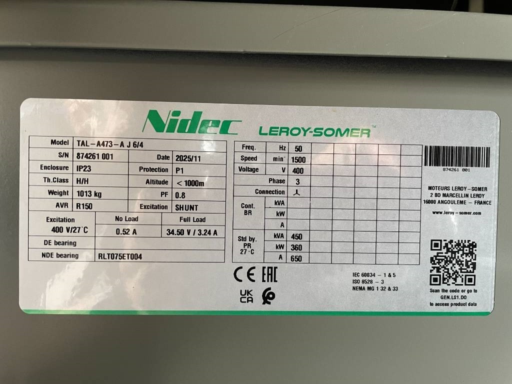 New Generator set Cummins QSNT-G3 - 440 kVA Generator - DPX-19844: picture 20