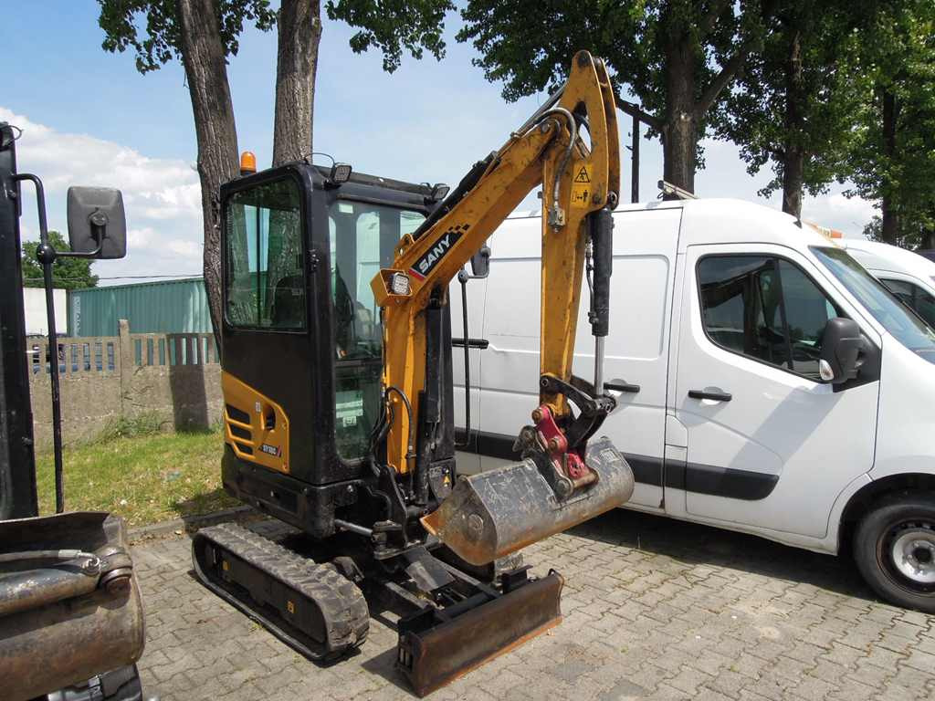 Mini excavator Minikoparka gąsienicowa SANY HEAVY MACHINERY LIMITED  SY18C  +  GŁOWACZ G3 3.5T  PRZYCZEPA TOWAROWA: picture 1