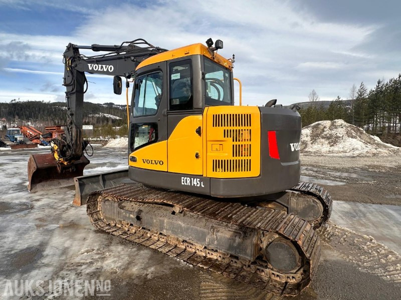 Excavator 2008 Volvo ECR145C - Engcon tiltrotator - Puss og graveskuff.: picture 6