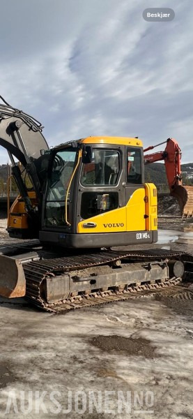 Excavator 2008 Volvo ECR145C - Engcon tiltrotator - Puss og graveskuff.: picture 17