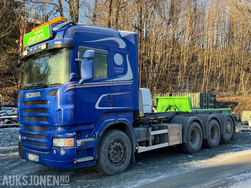 2009 Scania R480 krokbil / 4-akslet / Nylig EU-godkjent - Hook lift truck: picture 1 2009 Scania R480 krokbil / 4-akslet / Nylig EU-godkjent - Hook lift truck: picture 1