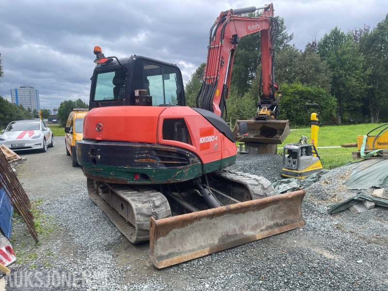 2013 Kubota KX080-4 | Rototilt | Pusseskuff | 4950 timer - Excavator: picture 3 2013 Kubota KX080-4 | Rototilt | Pusseskuff | 4950 timer - Excavator: picture 3