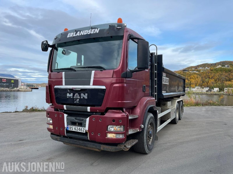 2013 MAN TGS Krokbil Hydrodrive 6x6, 289135 km, Eu godkjent til 29.03.2026 - Hook lift truck: picture 1 2013 MAN TGS Krokbil Hydrodrive 6x6, 289135 km, Eu godkjent til 29.03.2026 - Hook lift truck: picture 1