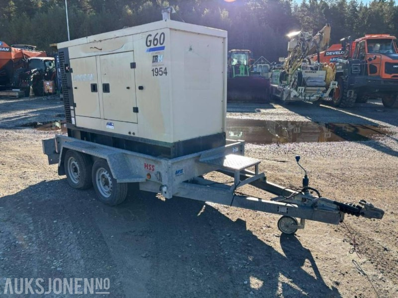 2014 Doosan G60 strømaggregat 60 kVA med 2 akslet henger - Construction equipment: picture 2 2014 Doosan G60 strømaggregat 60 kVA med 2 akslet henger - Construction equipment: picture 2