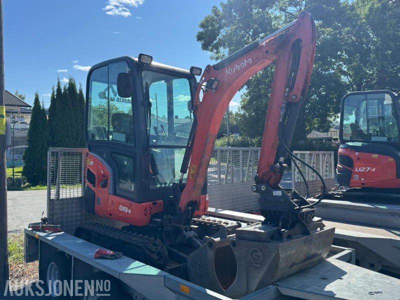 2014 Kubota KX019-4 minigraver med 3 skuffer - Mini excavator: picture 3 2014 Kubota KX019-4 minigraver med 3 skuffer - Mini excavator: picture 3