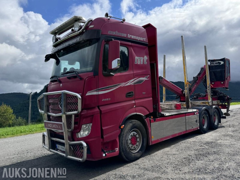 2014 Mercedes-Benz Actros 2663 - 6x4 - Tømmerbil med Palfinger Epsilon Tømmerkran med hytte - Navreduksjon - Timber truck, Crane truck: picture 1 2014 Mercedes-Benz Actros 2663 - 6x4 - Tømmerbil med Palfinger Epsilon Tømmerkran med hytte - Navreduksjon - Timber truck, Crane truck: picture 1
