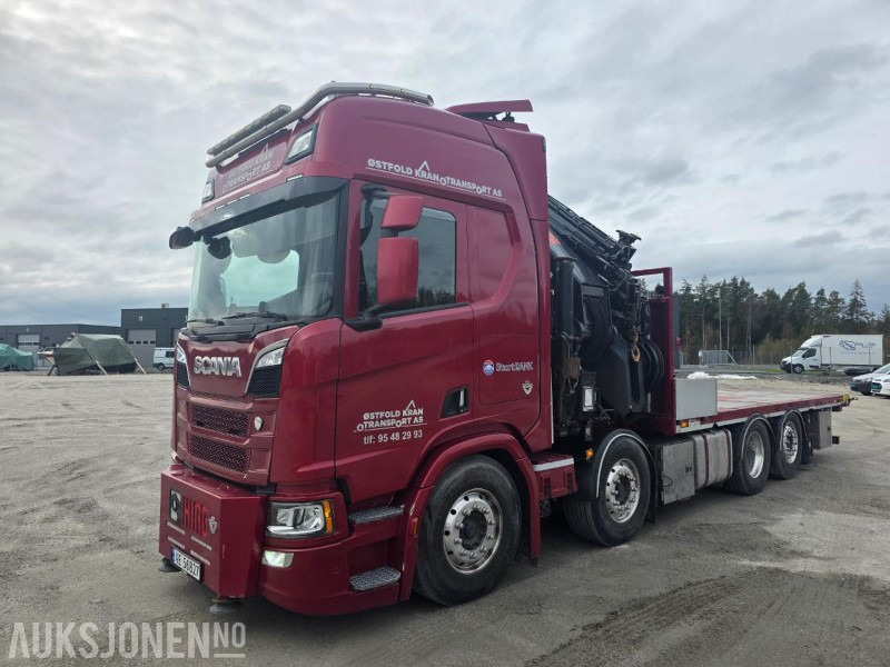 2019 Scania R-serie 580 kranbil / EURO 6 / Topp utstyrt / servicehistorikk / HIAB-kran 858, 80 Tm / Nylig EU - Crane truck: picture 2 2019 Scania R-serie 580 kranbil / EURO 6 / Topp utstyrt / servicehistorikk / HIAB-kran 858, 80 Tm / Nylig EU - Crane truck: picture 2
