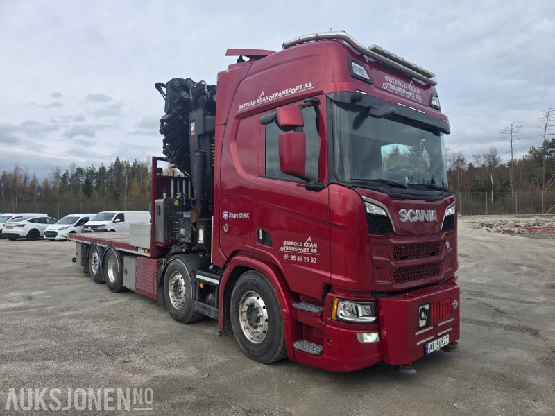 2019 Scania R-serie 580 kranbil / EURO 6 / Topp utstyrt / servicehistorikk / HIAB-kran 858, 80 Tm / Nylig EU - Crane truck: picture 4 2019 Scania R-serie 580 kranbil / EURO 6 / Topp utstyrt / servicehistorikk / HIAB-kran 858, 80 Tm / Nylig EU - Crane truck: picture 4