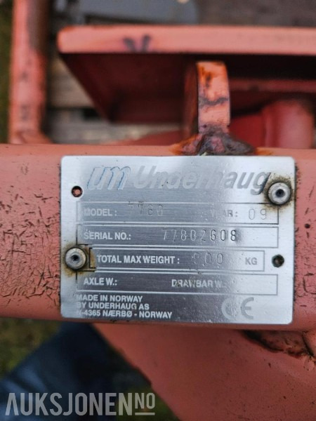 2009 Underhaug 7780 rundballøfter - Agricultural machinery: picture 4 2009 Underhaug 7780 rundballøfter - Agricultural machinery: picture 4