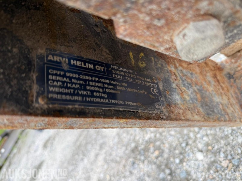 2021 Arvi Helin CPFF9900 hydraulisk gaffelbord til hjullaster - Attachment for Construction machinery: picture 5 2021 Arvi Helin CPFF9900 hydraulisk gaffelbord til hjullaster - Attachment for Construction machinery: picture 5
