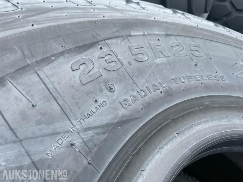 4 stk. NYE Bridgestone VJT 23,5/R 25 dekk - VOLVO L 110/120. - Attachment for Construction machinery: picture 5 4 stk. NYE Bridgestone VJT 23,5/R 25 dekk - VOLVO L 110/120. - Attachment for Construction machinery: picture 5