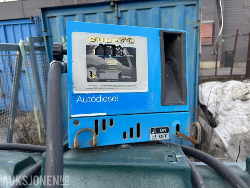 Dieseltank 2500 liter med 230 volt pumpe - Construction equipment: picture 2 Dieseltank 2500 liter med 230 volt pumpe - Construction equipment: picture 2