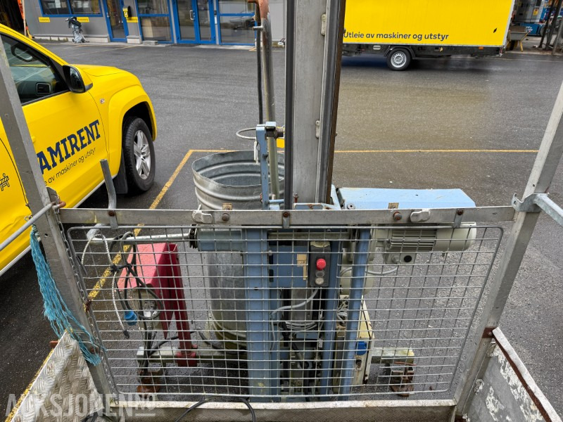 Geda 300Z / ZG Vareheis / byggeheis – 300 kg – komplett med mast - Aerial platform: picture 5 Geda 300Z / ZG Vareheis / byggeheis – 300 kg – komplett med mast - Aerial platform: picture 5