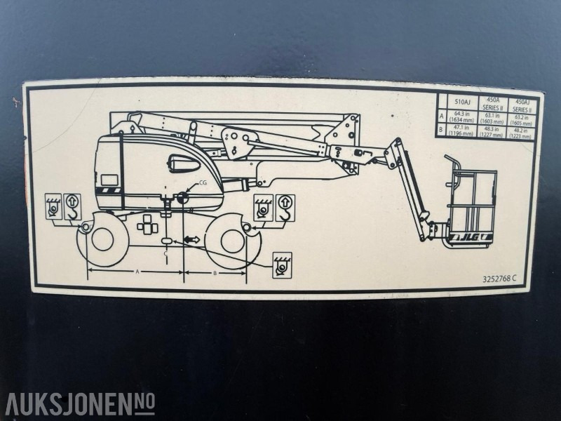 Aerial platform JLG 510AJ Knekkarmlift: picture 8
