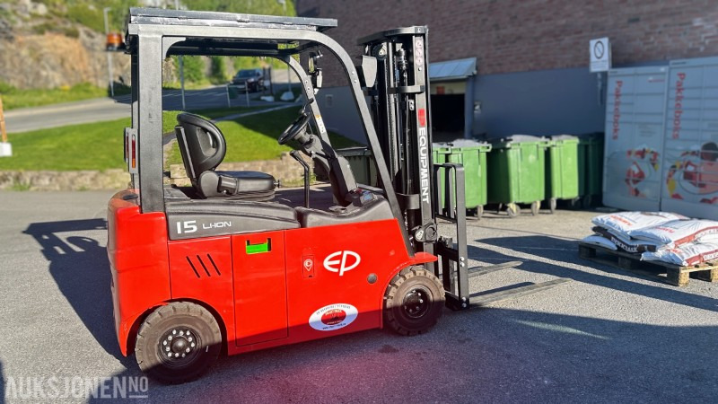 2020 EP Equipment CPD15L1 Elektrisk Motvektgaffeltruck 1,5 tonn | 17 timer | MVA FRI - Material handling equipment: picture 5 2020 EP Equipment CPD15L1 Elektrisk Motvektgaffeltruck 1,5 tonn | 17 timer | MVA FRI - Material handling equipment: picture 5