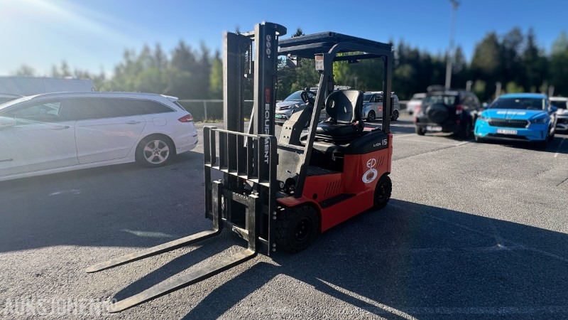 2020 EP Equipment CPD15L1 Elektrisk Motvektgaffeltruck 1,5 tonn | 17 timer | MVA FRI - Material handling equipment: picture 1 2020 EP Equipment CPD15L1 Elektrisk Motvektgaffeltruck 1,5 tonn | 17 timer | MVA FRI - Material handling equipment: picture 1