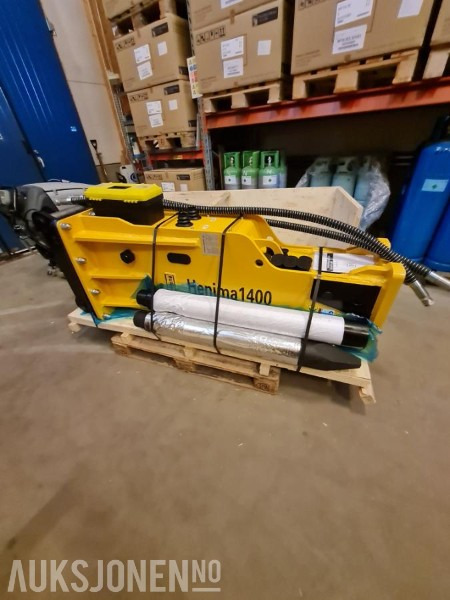 NY HENIMA 1400 PIGGHAMMER TIL 18-26 TONNS GRAVEMASKIN S70 M/GARANTI - Hydraulic hammer for Construction machinery: picture 1 NY HENIMA 1400 PIGGHAMMER TIL 18-26 TONNS GRAVEMASKIN S70 M/GARANTI - Hydraulic hammer for Construction machinery: picture 1
