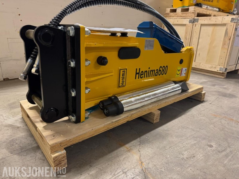 NY HENIMA PIGGHAMMER TIL 4-7 TONNS GRAVEMASKIN S40 M/GARANTI - Hydraulic hammer for Construction machinery: picture 2 NY HENIMA PIGGHAMMER TIL 4-7 TONNS GRAVEMASKIN S40 M/GARANTI - Hydraulic hammer for Construction machinery: picture 2