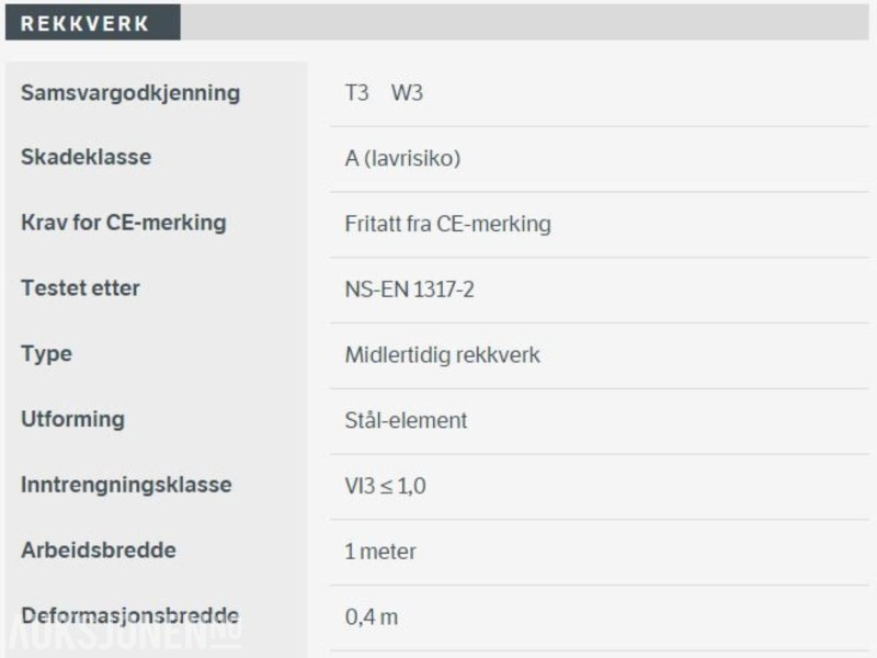 Varioguard T3 – midlertidig rekkverk / langsgående sikring – 240 meter komplett sett - Construction equipment: picture 2 Varioguard T3 – midlertidig rekkverk / langsgående sikring – 240 meter komplett sett - Construction equipment: picture 2