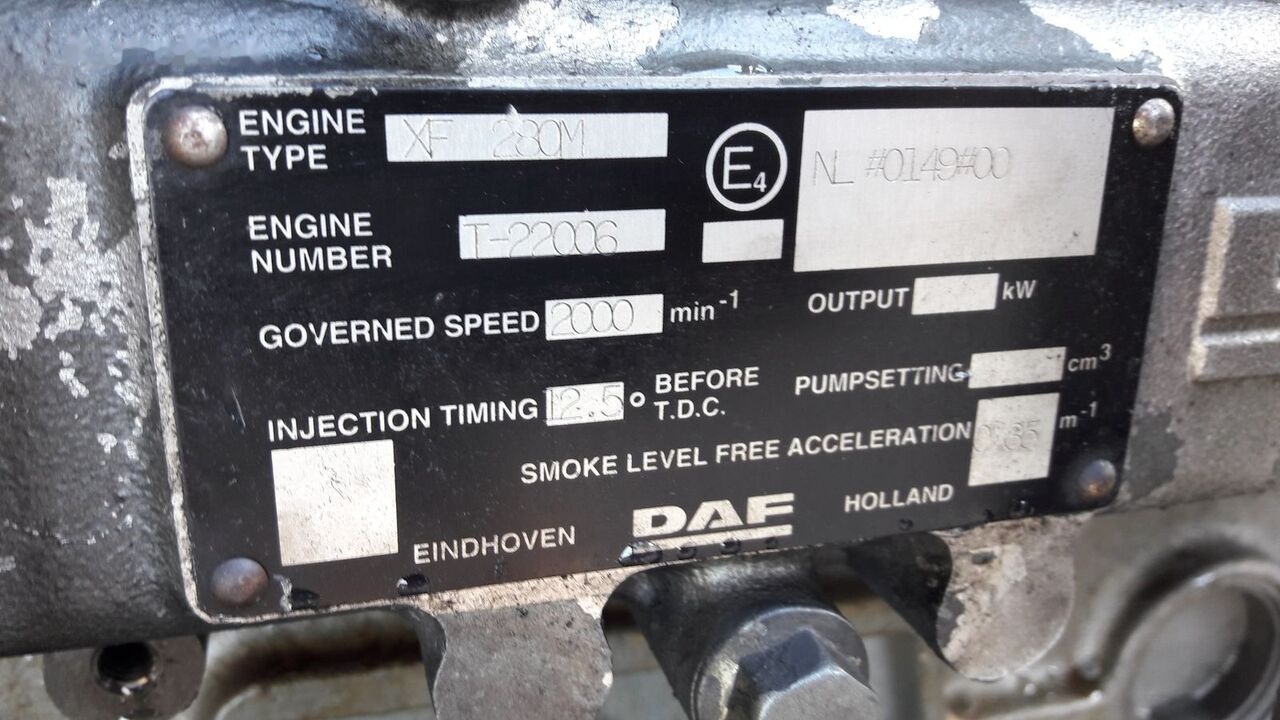 DAF XF280M   DAF XF 95 - Engine for Truck: picture 3 DAF XF280M   DAF XF 95 - Engine for Truck: picture 3