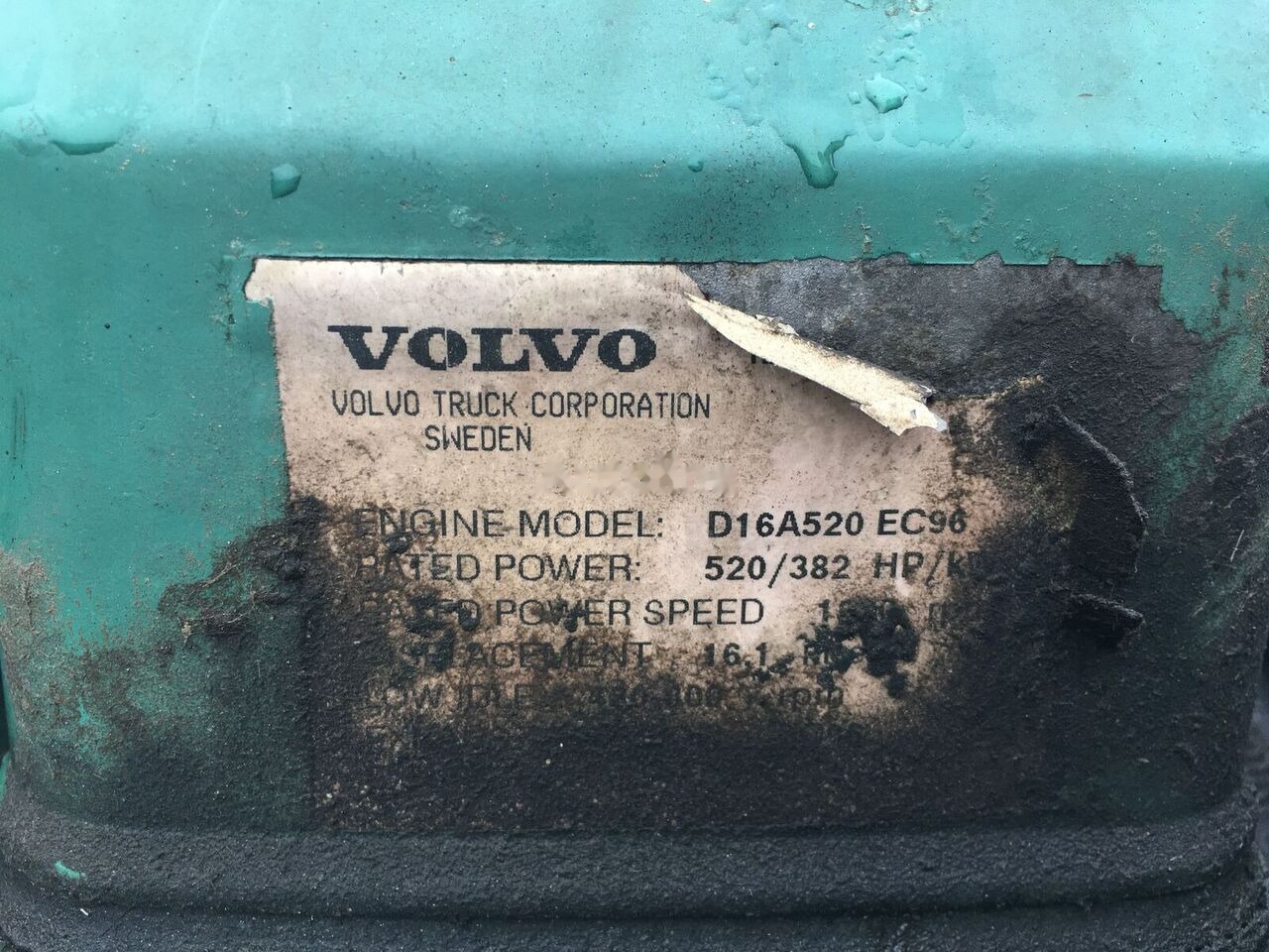 Volvo D16A520 truck - Engine for Truck: picture 3 Volvo D16A520 truck - Engine for Truck: picture 3