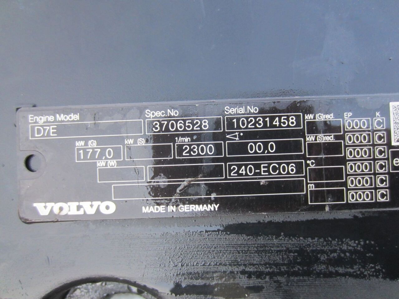 Volvo D7E 240   Volvo FL - Engine for Truck: picture 4 Volvo D7E 240   Volvo FL - Engine for Truck: picture 4