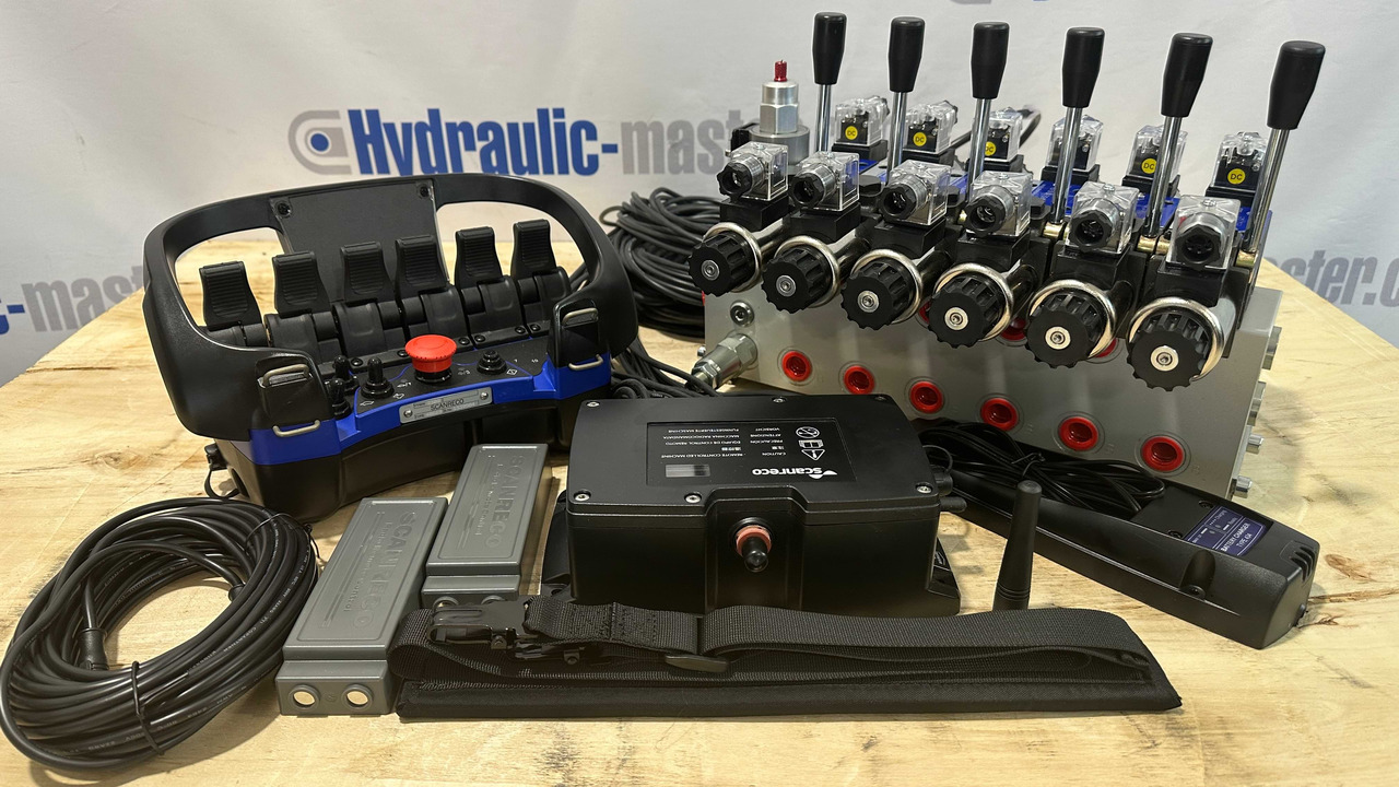 Construction machinery Proportional Valve Cetop valve 6 functions 16GPM 60 l/min + Scanreco G2B Radio Remote and manual operation: picture 10 Construction machinery Proportional Valve Cetop valve 6 functions 16GPM 60 l/min + Scanreco G2B Radio Remote and manual operation: picture 10