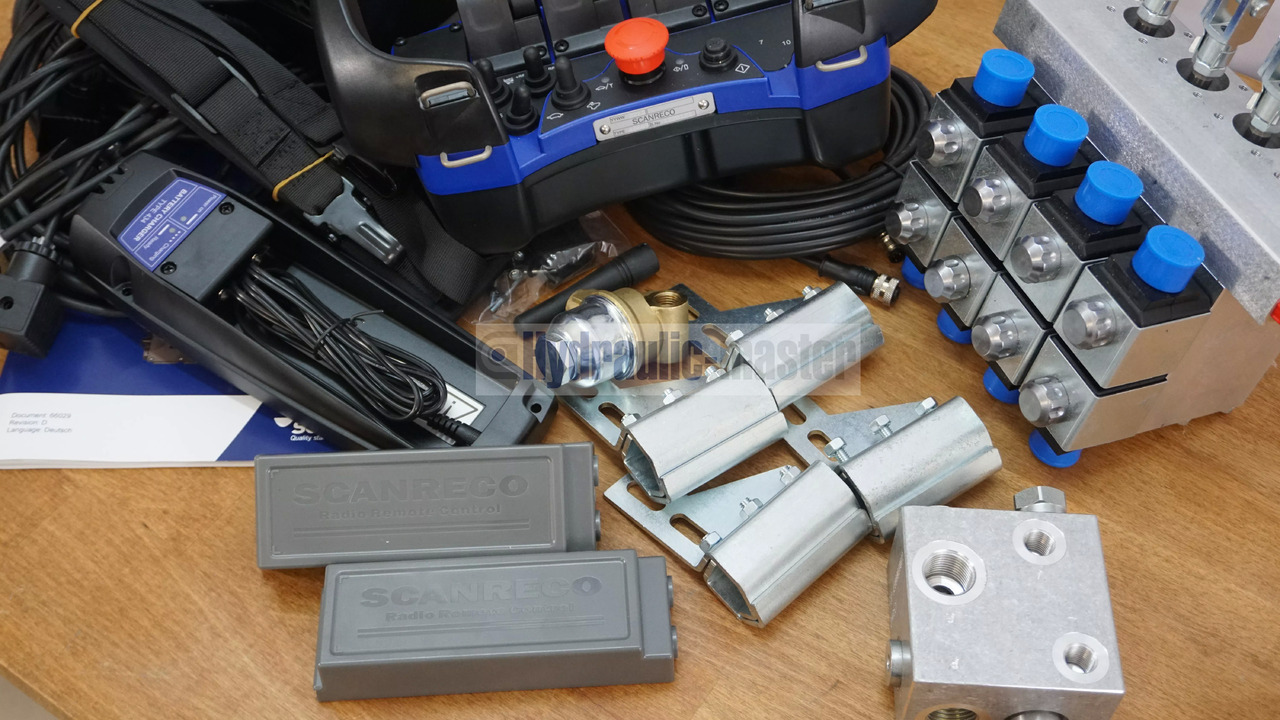 Construction machinery Scanreco RC 400 Radio Remote Control with 4 Functions  with Actuators 12/24V for HIAB: picture 8
