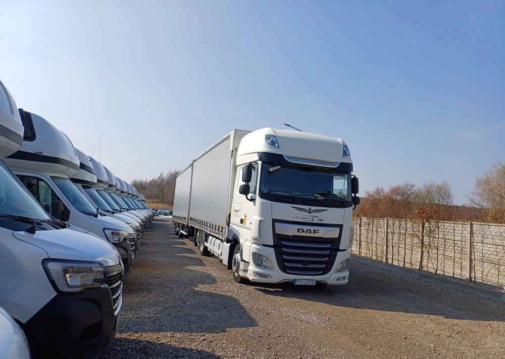 DAF XF 480 SUPER SPACE CAB / ZESTAW TANDEM PRZEJAZDOWY 120m3 - Curtainsider truck: picture 2 DAF XF 480 SUPER SPACE CAB / ZESTAW TANDEM PRZEJAZDOWY 120m3 - Curtainsider truck: picture 2